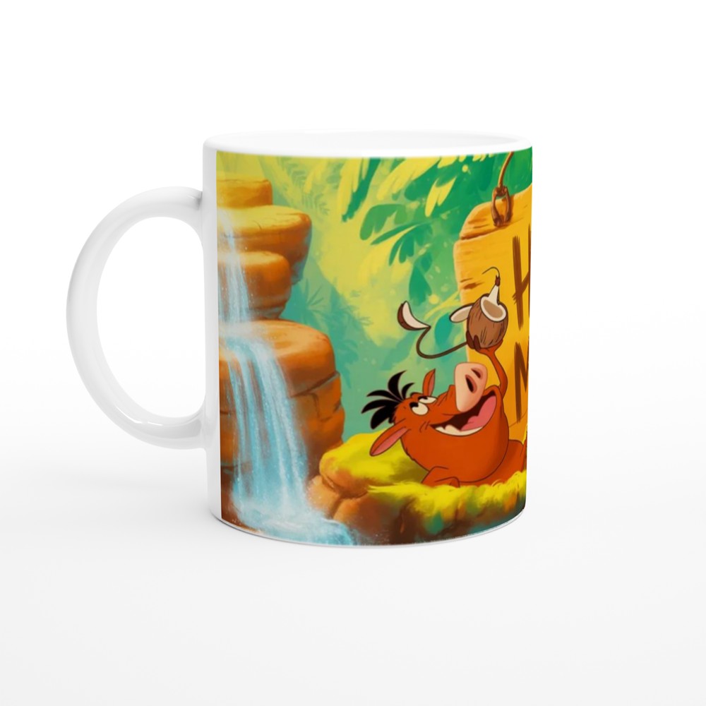 Hakuna Ma-Latte Jungle Warthog Coffee Pun Mug — view 10