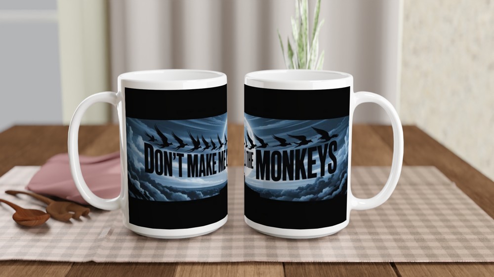 Don't Make Me Call The Monkeys - Flying Monkeys Moonlit Mug — view 2