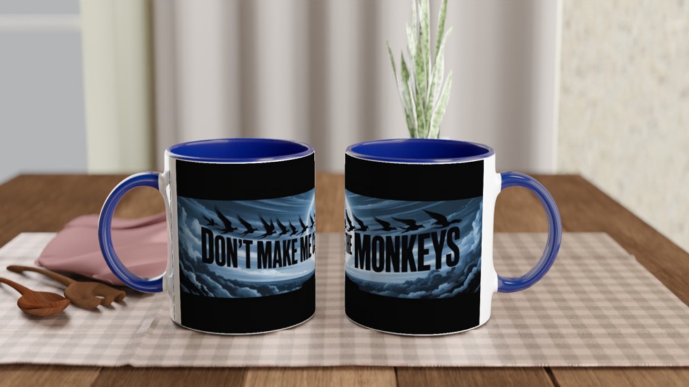 Don't Make Me Call The Monkeys - Flying Monkeys Moonlit Mug — view 4
