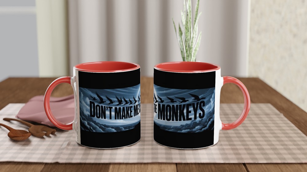 Don't Make Me Call The Monkeys - Flying Monkeys Moonlit Mug — view 7