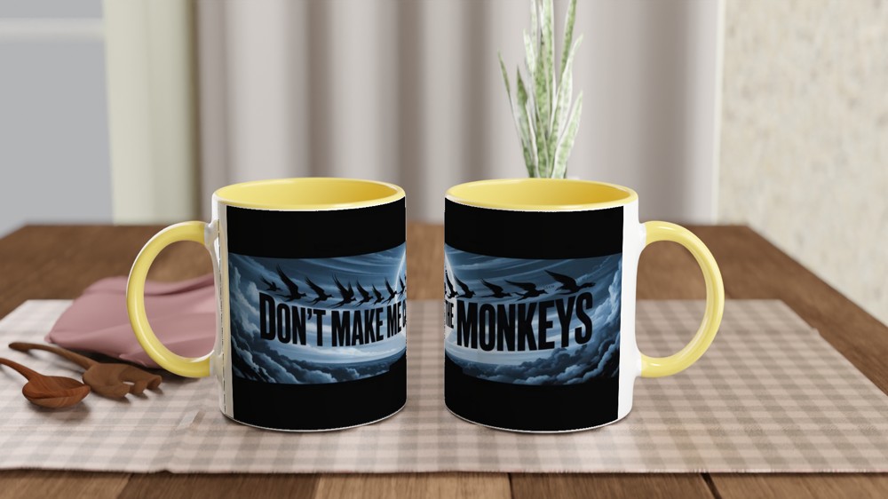 Don't Make Me Call The Monkeys - Flying Monkeys Moonlit Mug — view 8