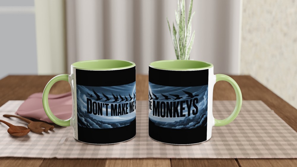 Don't Make Me Call The Monkeys - Flying Monkeys Moonlit Mug — view 5