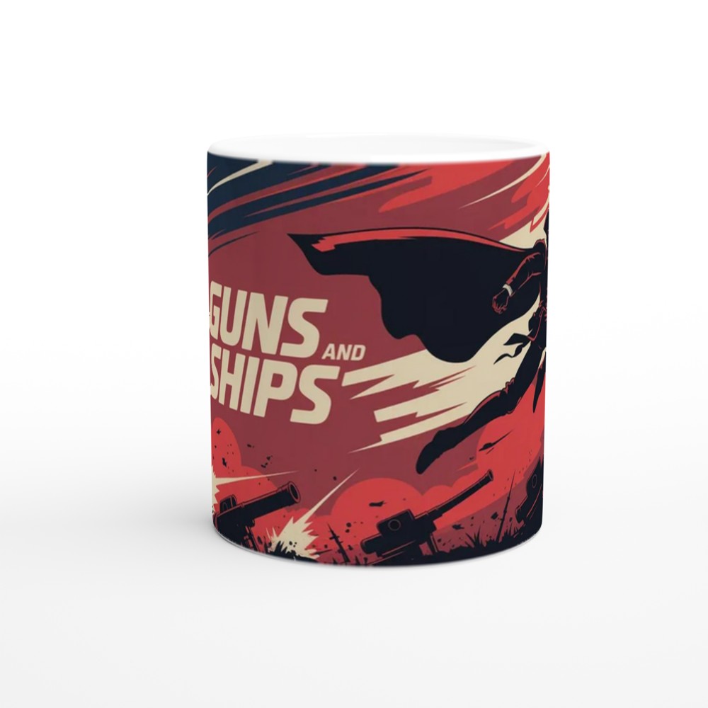 Hamilton Mug | Guns and Ships Lafayette Quote | Musical Theatre Gift | Birthday Present for Best Friend — view 11