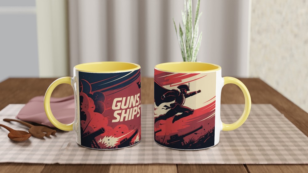Hamilton Mug | Guns and Ships Lafayette Quote | Musical Theatre Gift | Birthday Present for Best Friend — view 8