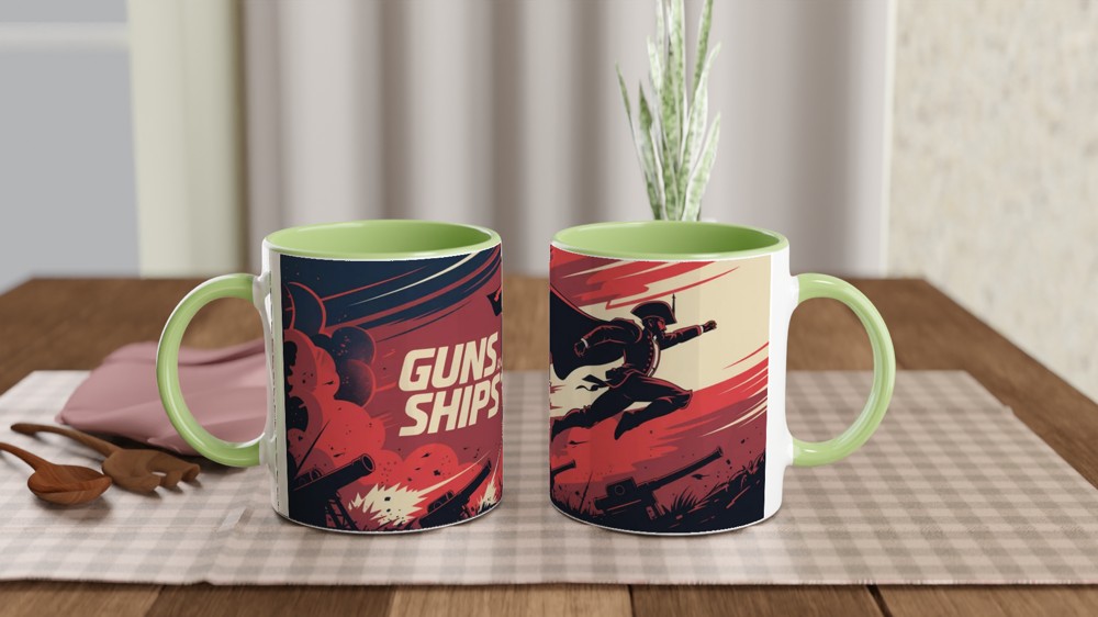 Hamilton Mug | Guns and Ships Lafayette Quote | Musical Theatre Gift | Birthday Present for Best Friend — view 5
