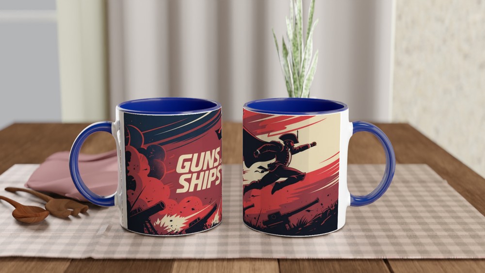 Hamilton Mug | Guns and Ships Lafayette Quote | Musical Theatre Gift | Birthday Present for Best Friend — view 4