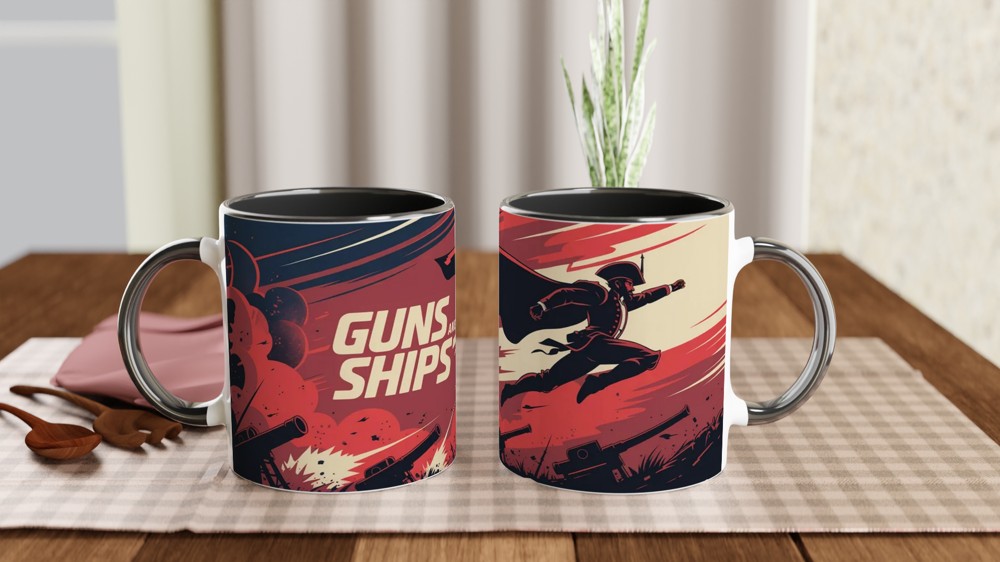 Hamilton Mug | Guns and Ships Lafayette Quote | Musical Theatre Gift | Birthday Present for Best Friend — view 9
