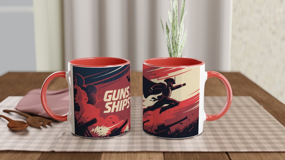 Hamilton Mug | Guns and Ships Lafayette Quote | Musical Theatre Gift | Birthday Present for Best Friend — view 7