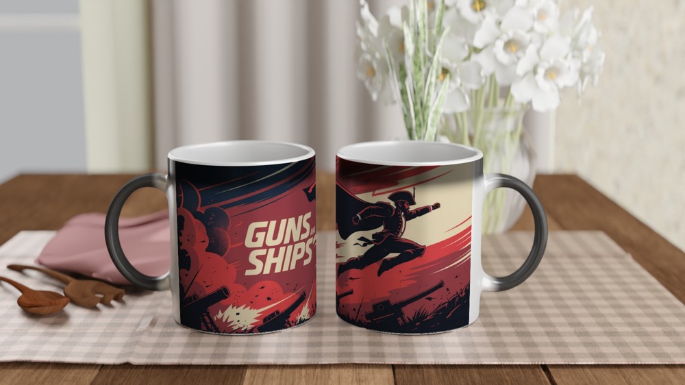 Hamilton Mug | Guns and Ships Lafayette Quote | Musical Theatre Gift | Birthday Present for Best Friend — view 3