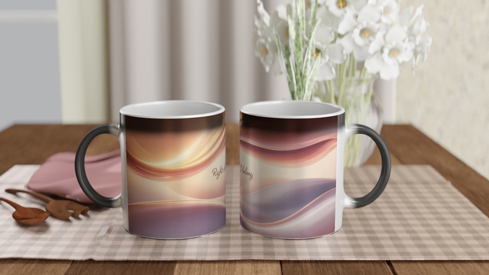 Romantic Gift Mug | 'Right Where I Belong' Quote | Anniversary Present for Husband or Wife | Cute Couple Keepsake — view 3