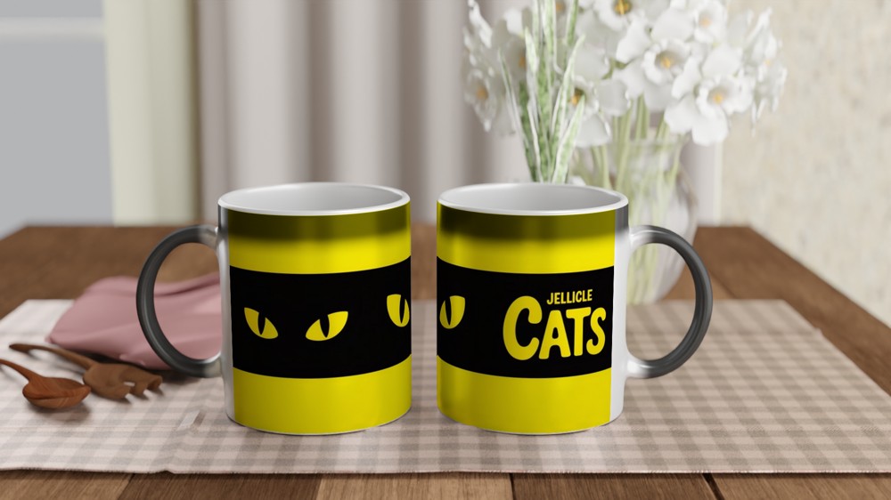 Jellicle Cats Mug | Glowing Eyes Theatre Gift | West End Musical Fan Present | Stage Show Coffee Cup — view 3