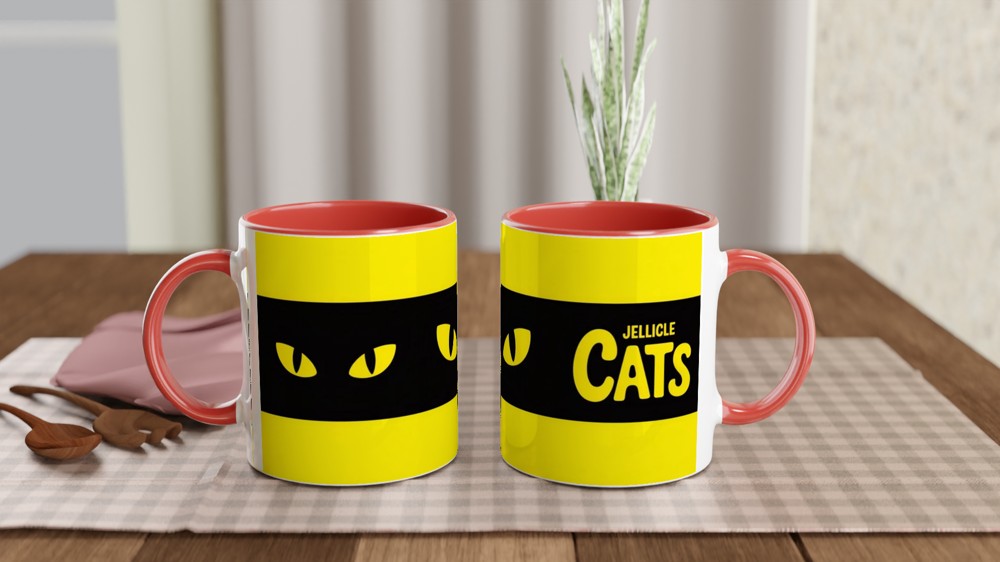 Jellicle Cats Mug | Glowing Eyes Theatre Gift | West End Musical Fan Present | Stage Show Coffee Cup — view 7