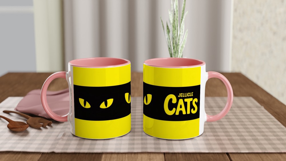Jellicle Cats Mug | Glowing Eyes Theatre Gift | West End Musical Fan Present | Stage Show Coffee Cup — view 6