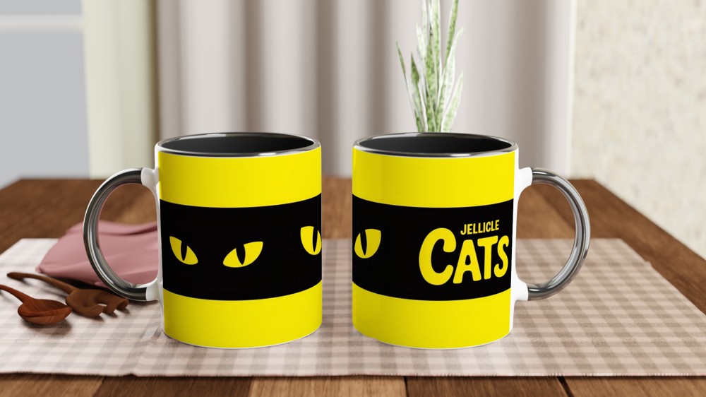 Jellicle Cats Mug | Glowing Eyes Theatre Gift | West End Musical Fan Present | Stage Show Coffee Cup — view 9