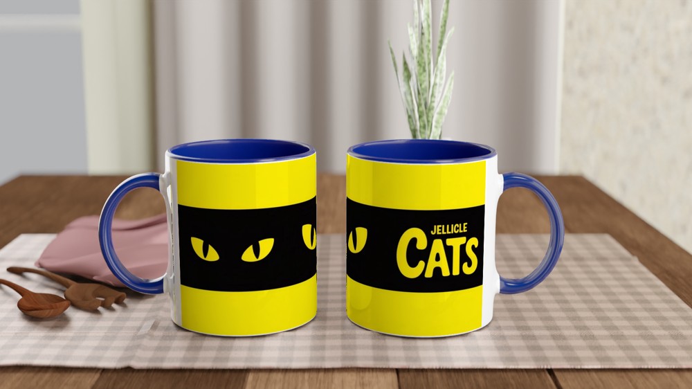 Jellicle Cats Mug | Glowing Eyes Theatre Gift | West End Musical Fan Present | Stage Show Coffee Cup — view 4