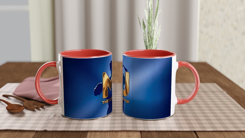 MJ Musical Mug | King of Pop Gold Emblem | West End Theatre Gift | Michael Jackson Fan Present — view 7