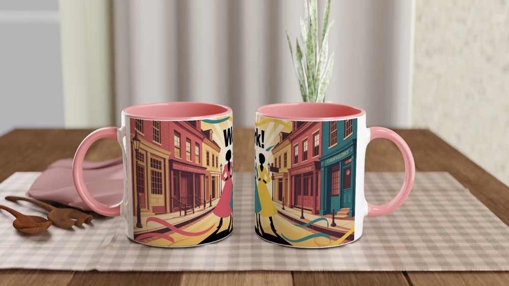 Hamilton Mug | Schuyler Sisters Silhouette | Musical Theatre Gift | West End Theatre Lover Present — view 6