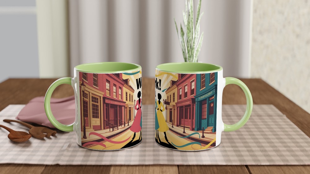 Hamilton Mug | Schuyler Sisters Silhouette | Musical Theatre Gift | West End Theatre Lover Present — view 5