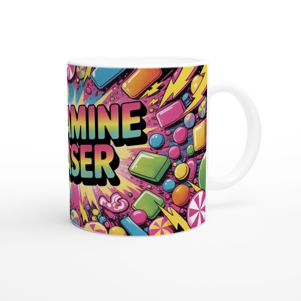 Dopamine Chaser Mug | Neurodiversity Gift | Funny Positivity Coffee Cup | Birthday Present for Best Friend — view 12