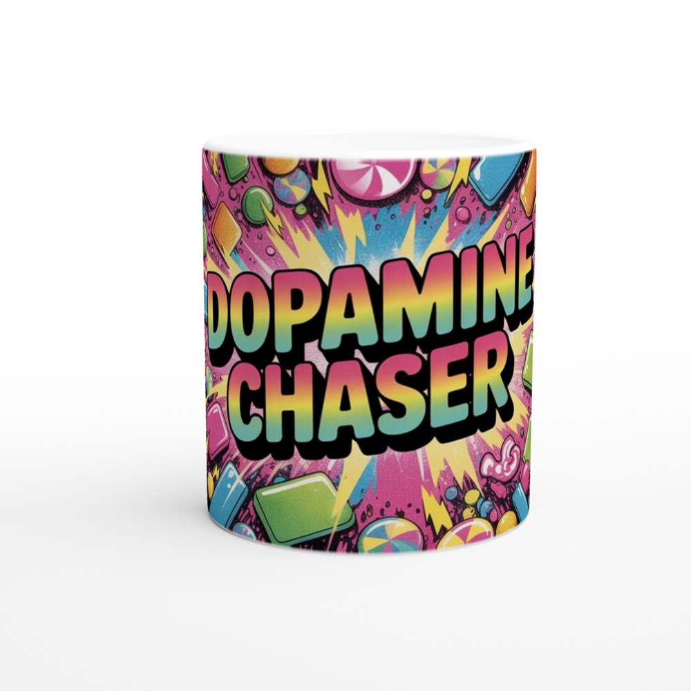 Dopamine Chaser Mug | Neurodiversity Gift | Funny Positivity Coffee Cup | Birthday Present for Best Friend — view 11