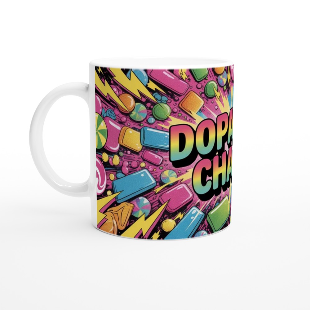 Dopamine Chaser Mug | Neurodiversity Gift | Funny Positivity Coffee Cup | Birthday Present for Best Friend — view 10