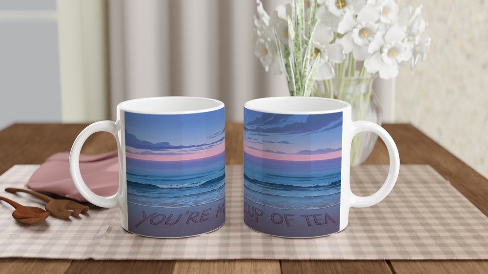 You're My Cup of Tea Beach Sunset Mug