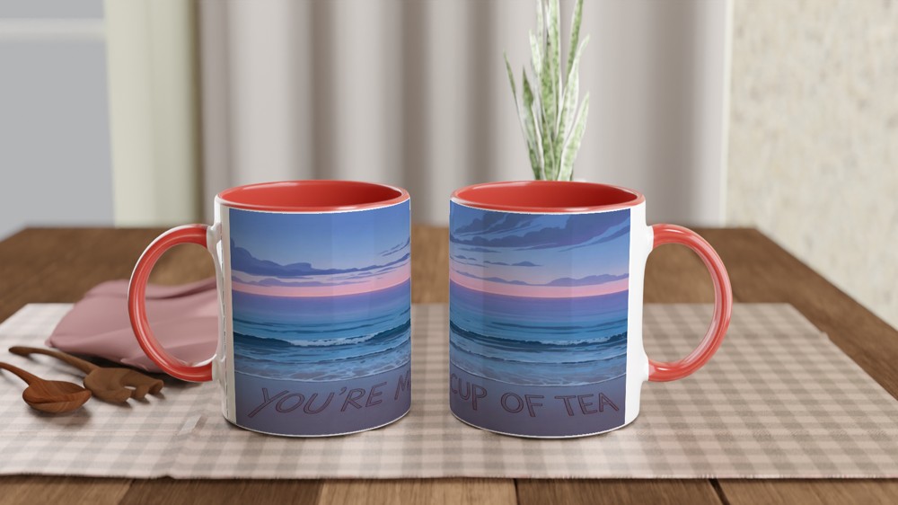 You're My Cup of Tea Beach Sunset Mug — view 7