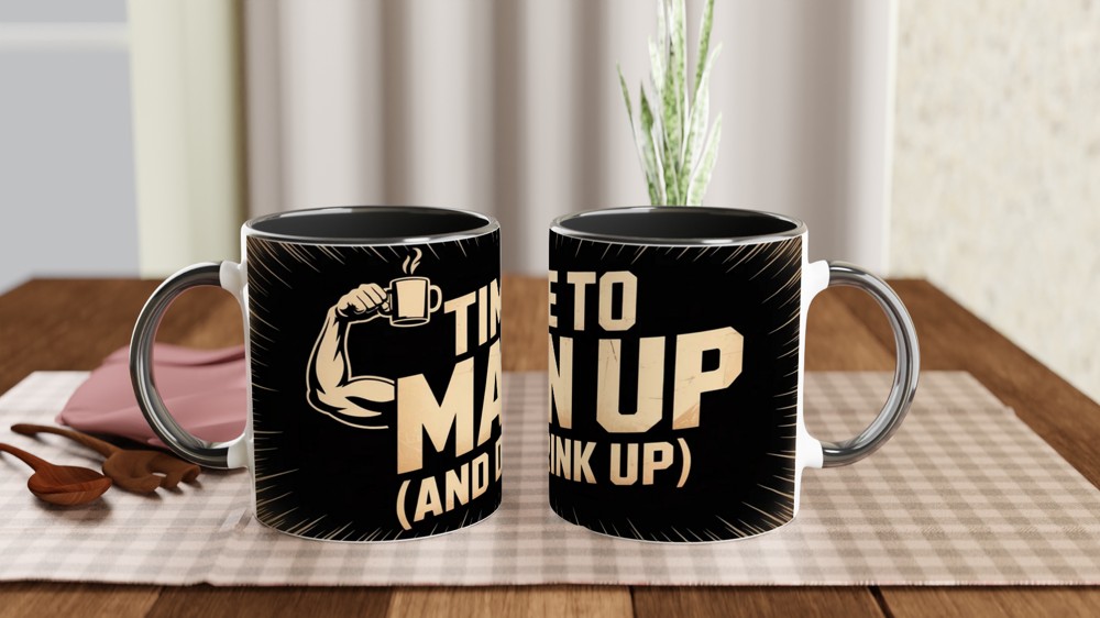 Book of Mormon Mug | Man Up Song Quote | Musical Theatre Gift | Funny West End Mug for Him | Theatre Lover Birthday Present — view 9