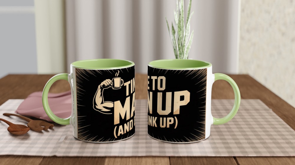 Book of Mormon Mug | Man Up Song Quote | Musical Theatre Gift | Funny West End Mug for Him | Theatre Lover Birthday Present — view 5