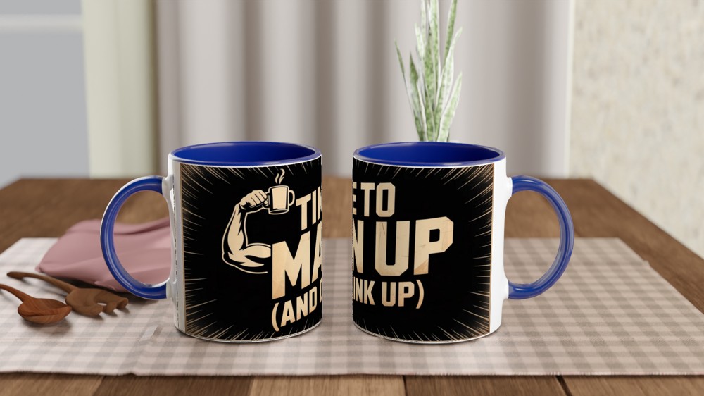 Book of Mormon Mug | Man Up Song Quote | Musical Theatre Gift | Funny West End Mug for Him | Theatre Lover Birthday Present — view 4