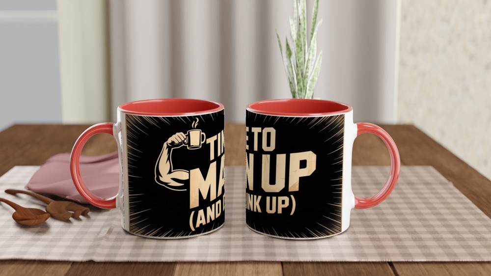 Book of Mormon Mug | Man Up Song Quote | Musical Theatre Gift | Funny West End Mug for Him | Theatre Lover Birthday Present — view 7