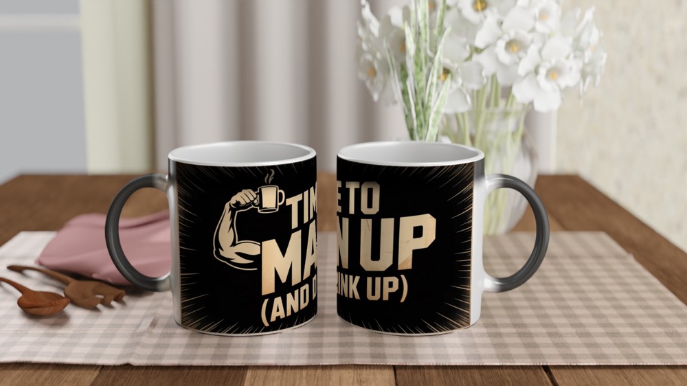 Book of Mormon Mug | Man Up Song Quote | Musical Theatre Gift | Funny West End Mug for Him | Theatre Lover Birthday Present — view 3