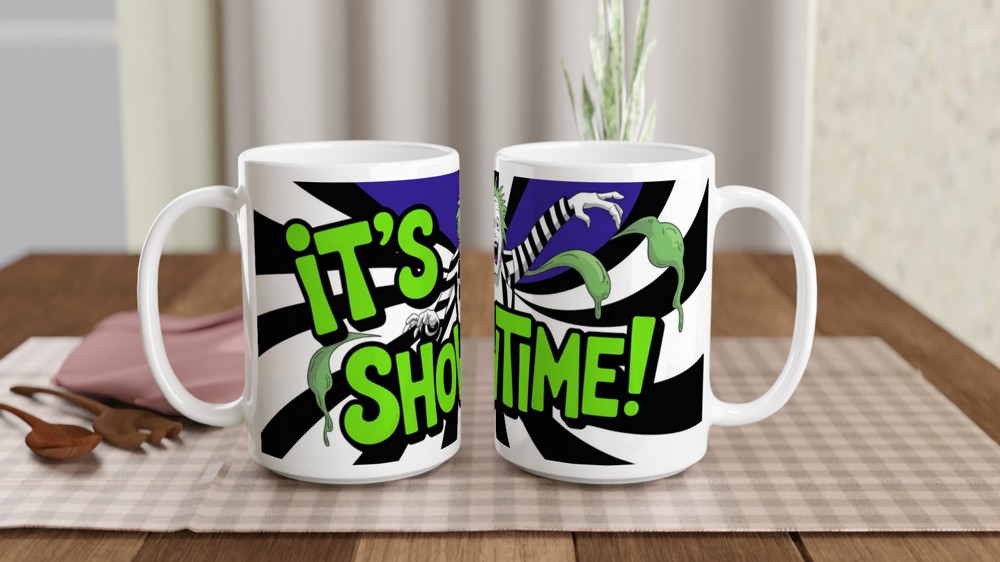 Beetlejuice Mug | It's Showtime Quote | Musical Theatre Gift | West End Present for Best Friend — view 2