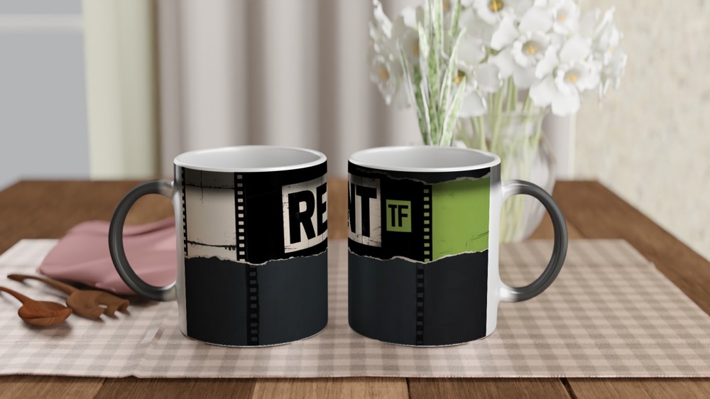 Rent Musical Mug | Seasons of Love Quote | Theatre Lover Gift | Bohemian Film Strip Mug — view 3