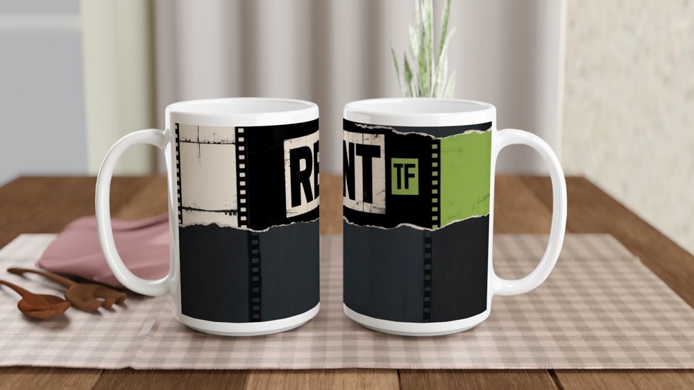 Rent Musical Mug | Seasons of Love Quote | Theatre Lover Gift | Bohemian Film Strip Mug — view 2