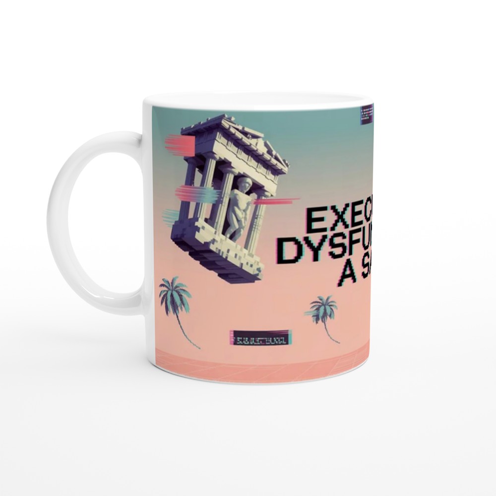 Executive Dysfunction Mug | Funny Mental Health Gift | Vaporwave Aesthetic Mug | Birthday Present for Best Friend or Colleague — view 10