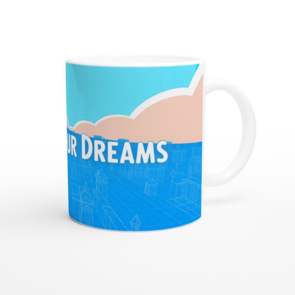 Build Your Dreams Motivational Blueprint City Mug — view 12