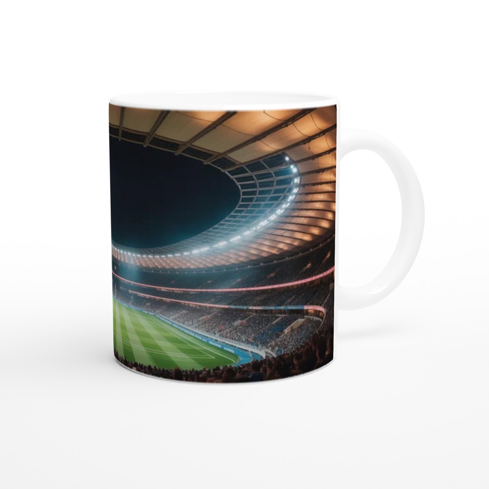 Football Stadium Mug | World Cup 2026 Inspired Gift | Soccer Fan Present for Dad | Panoramic Sports Art Mug — view 12