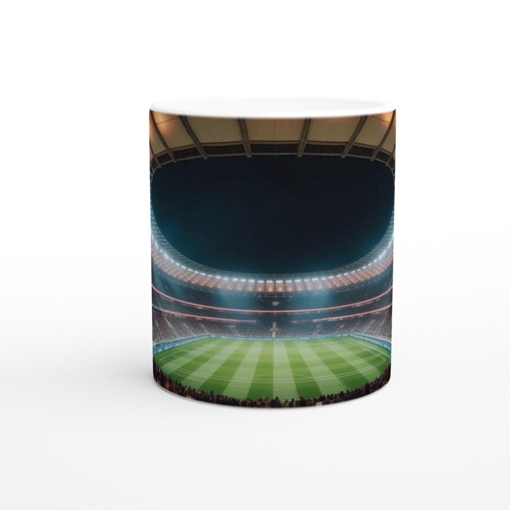 Football Stadium Mug | World Cup 2026 Inspired Gift | Soccer Fan Present for Dad | Panoramic Sports Art Mug — view 11