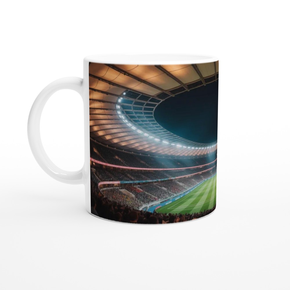 Football Stadium Mug | World Cup 2026 Inspired Gift | Soccer Fan Present for Dad | Panoramic Sports Art Mug — view 10