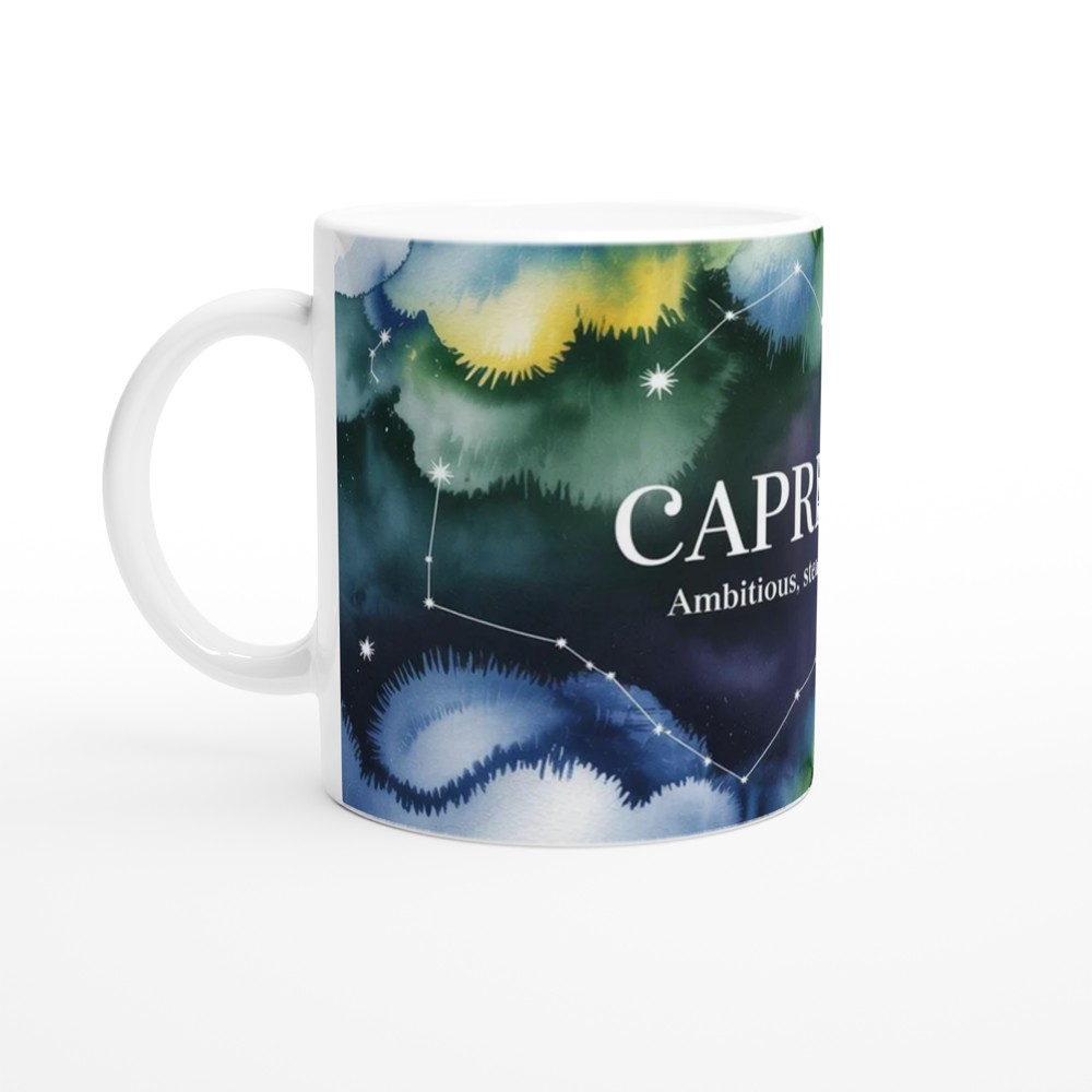 Capricorn Mug | Zodiac Constellation Gift | Astrology Birthday Present for Her or Him | Ambitious Steady Determined Mug — view 10