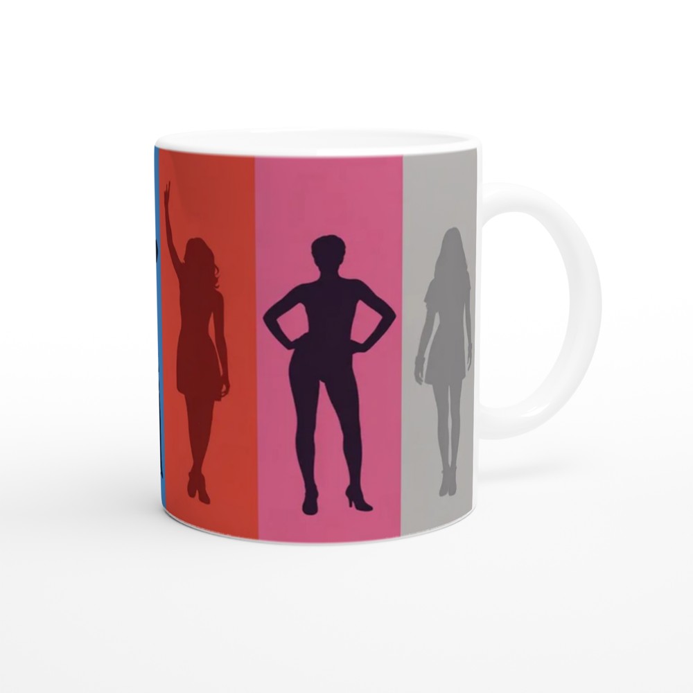 Colorful Women Silhouettes Pop Art Design — view 12