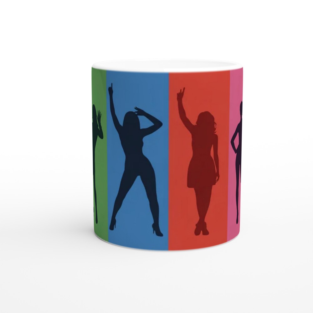 Colorful Women Silhouettes Pop Art Design — view 11