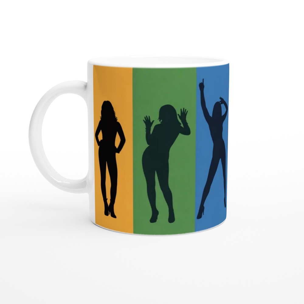 Colorful Women Silhouettes Pop Art Design — view 10