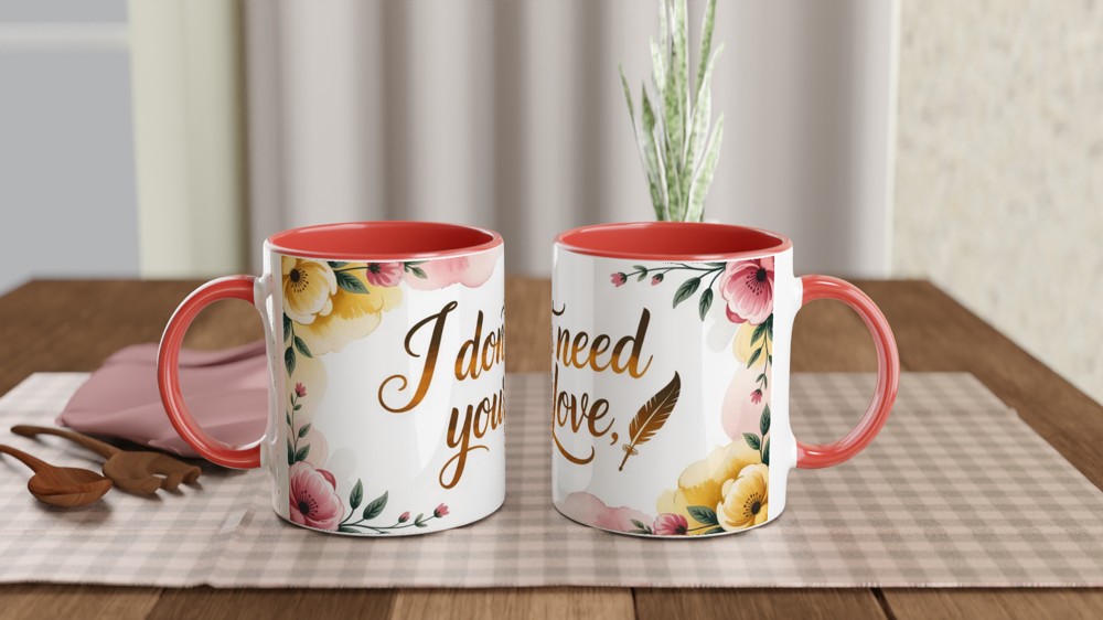 Six the Musical Mug | I Don't Need Your Love Quote | Catherine Parr Theatre Gift | Musical Theatre Mug for Her — view 7