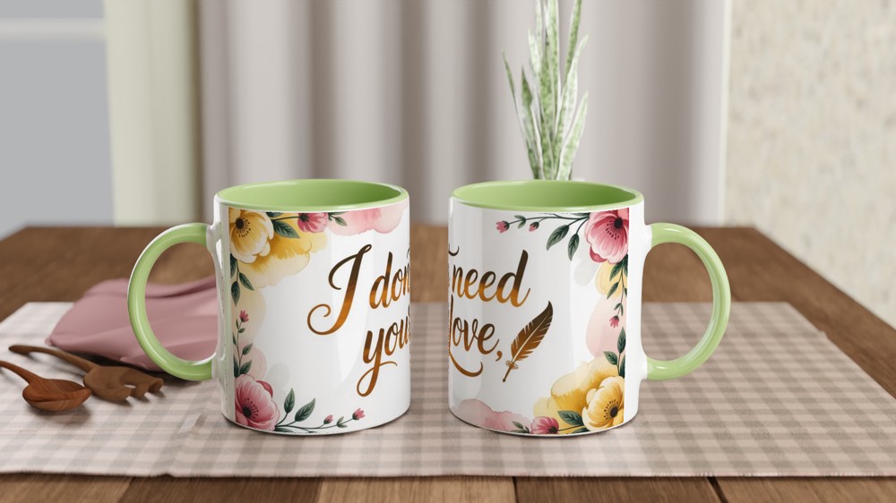 Six the Musical Mug | I Don't Need Your Love Quote | Catherine Parr Theatre Gift | Musical Theatre Mug for Her — view 5