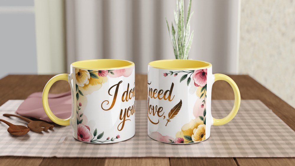 Six the Musical Mug | I Don't Need Your Love Quote | Catherine Parr Theatre Gift | Musical Theatre Mug for Her — view 8
