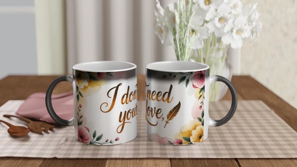 Six the Musical Mug | I Don't Need Your Love Quote | Catherine Parr Theatre Gift | Musical Theatre Mug for Her — view 3