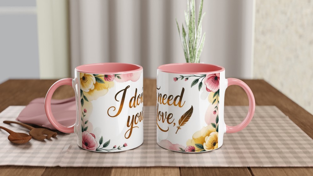 Six the Musical Mug | I Don't Need Your Love Quote | Catherine Parr Theatre Gift | Musical Theatre Mug for Her — view 6