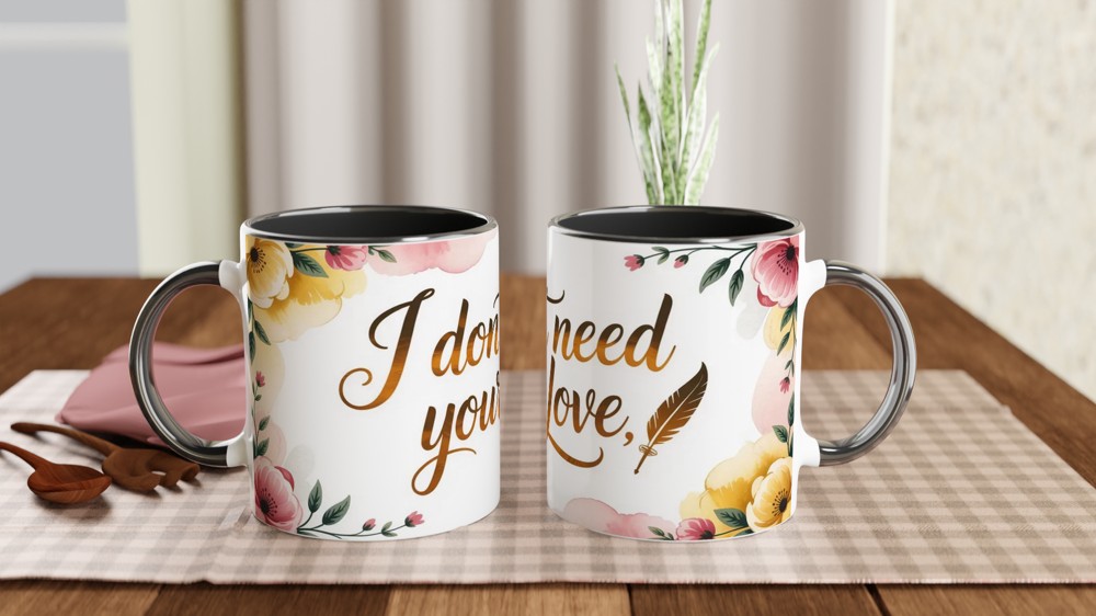 Six the Musical Mug | I Don't Need Your Love Quote | Catherine Parr Theatre Gift | Musical Theatre Mug for Her — view 9